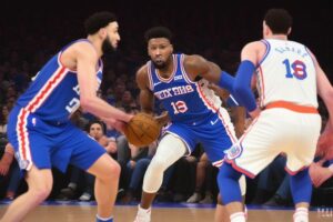 Read more about the article Knicks vs. 76ers: 5 Key Insights from New York’s Game 1 Comeback Victory